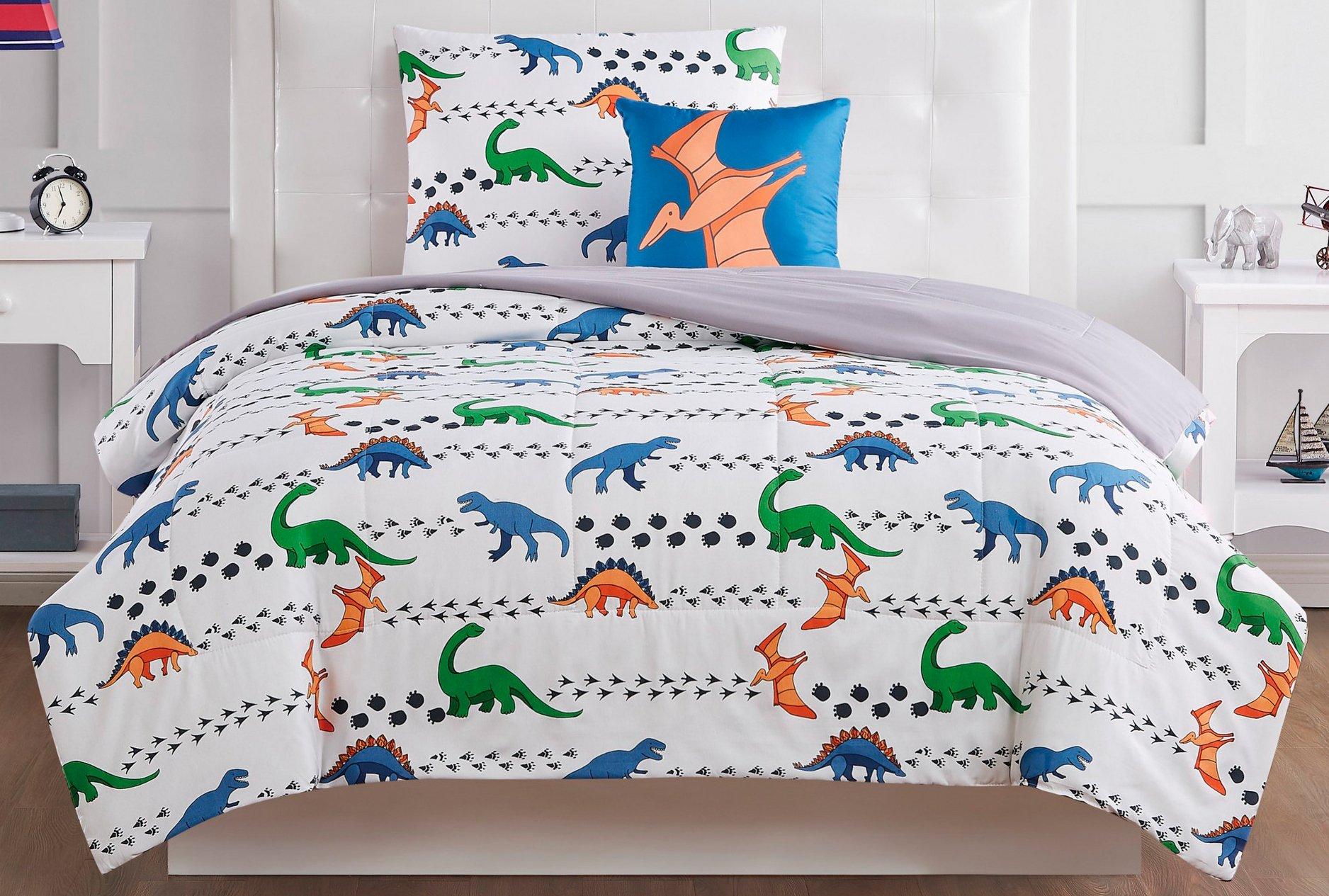 My World Kids Dino Tracks Comforter Set