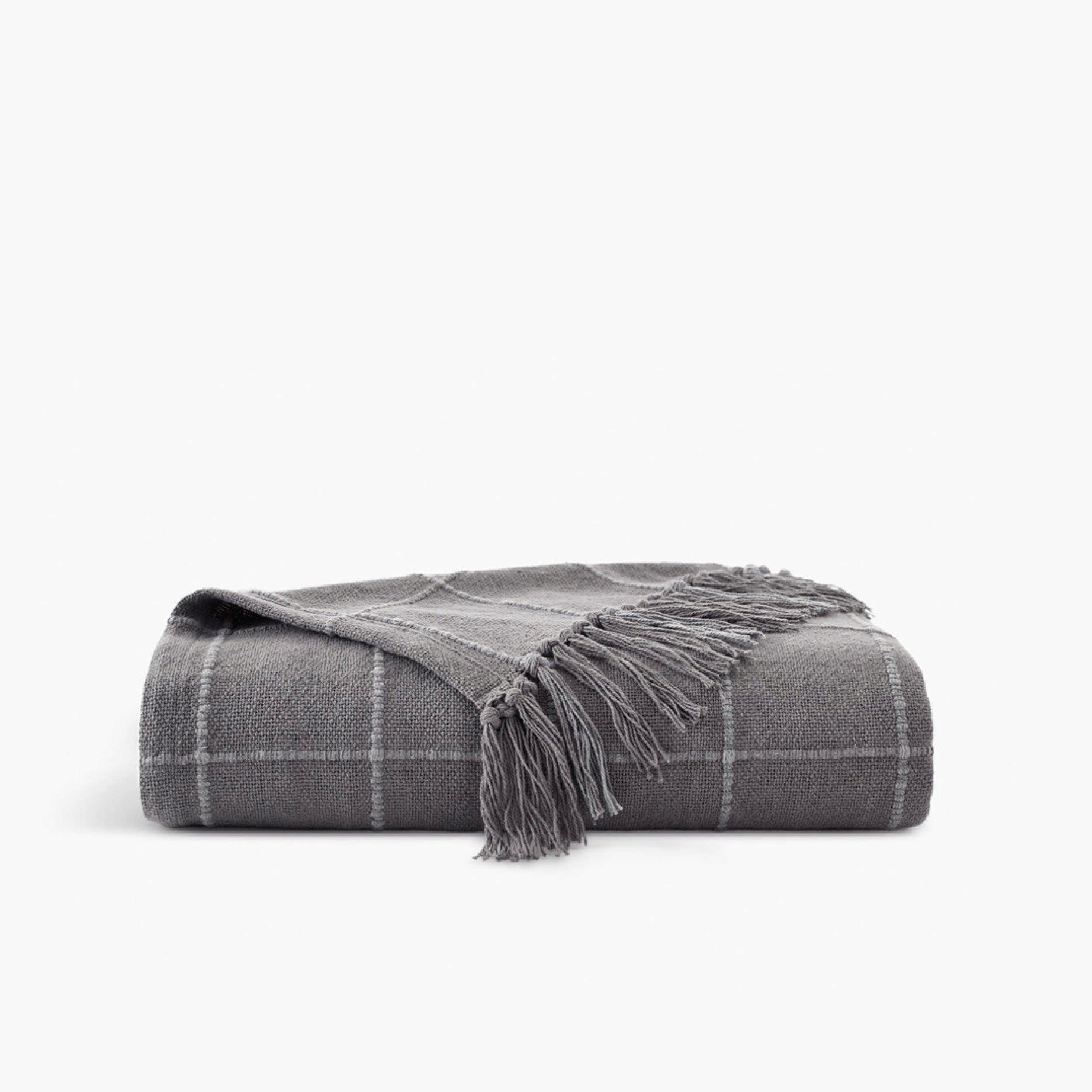 Photos - Other interior and decor Truly Soft Windowpane Organic Throw Blanket.