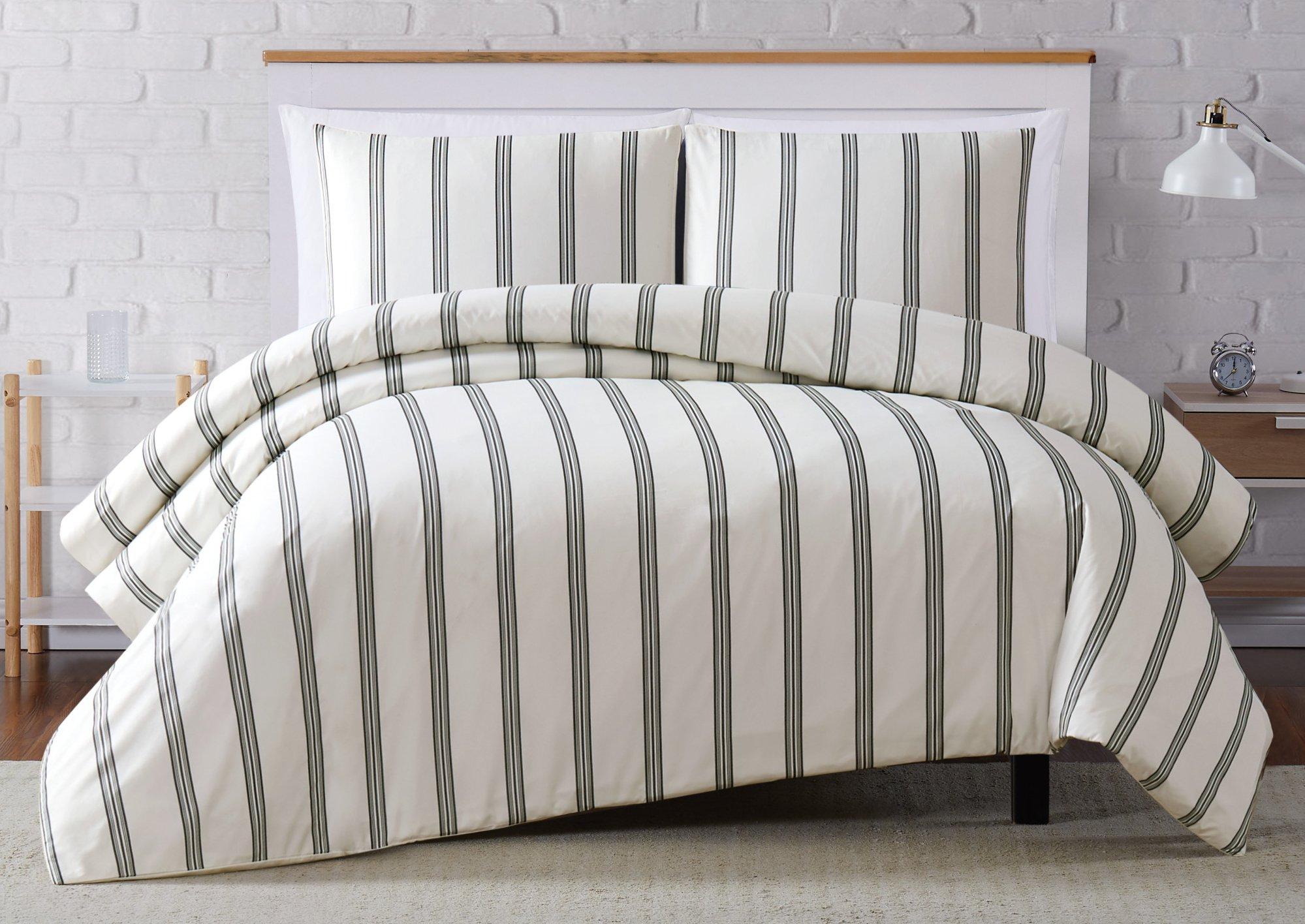 Photos - Bed Linen Truly Soft Millenial Stripe Duvet Cover Set