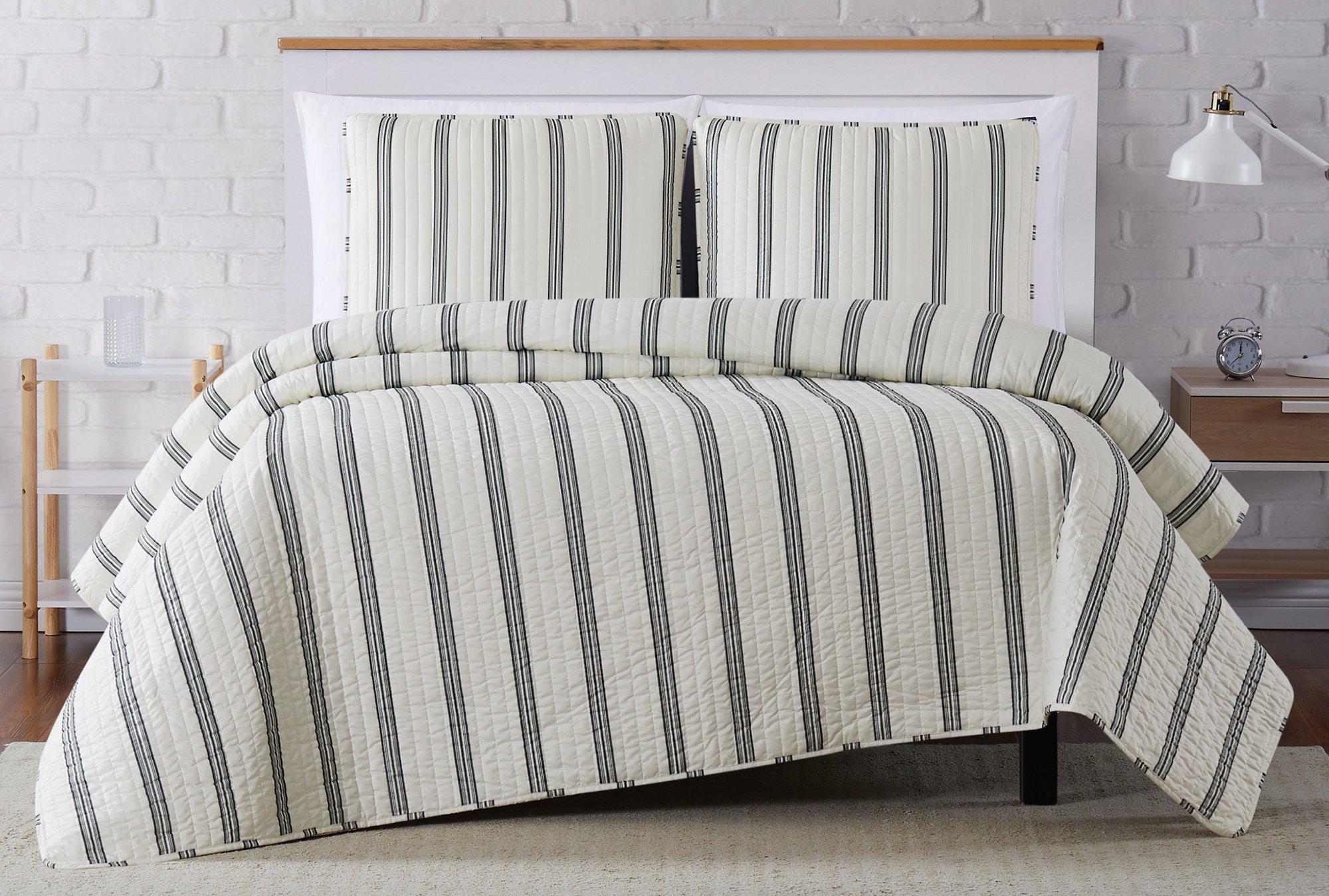 Truly Soft Millenial Stripe Quilt Set