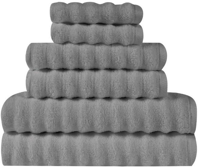 Superior Ultra-Plush 4-Piece Long Staple Cotton Bath Towel Set, Allure