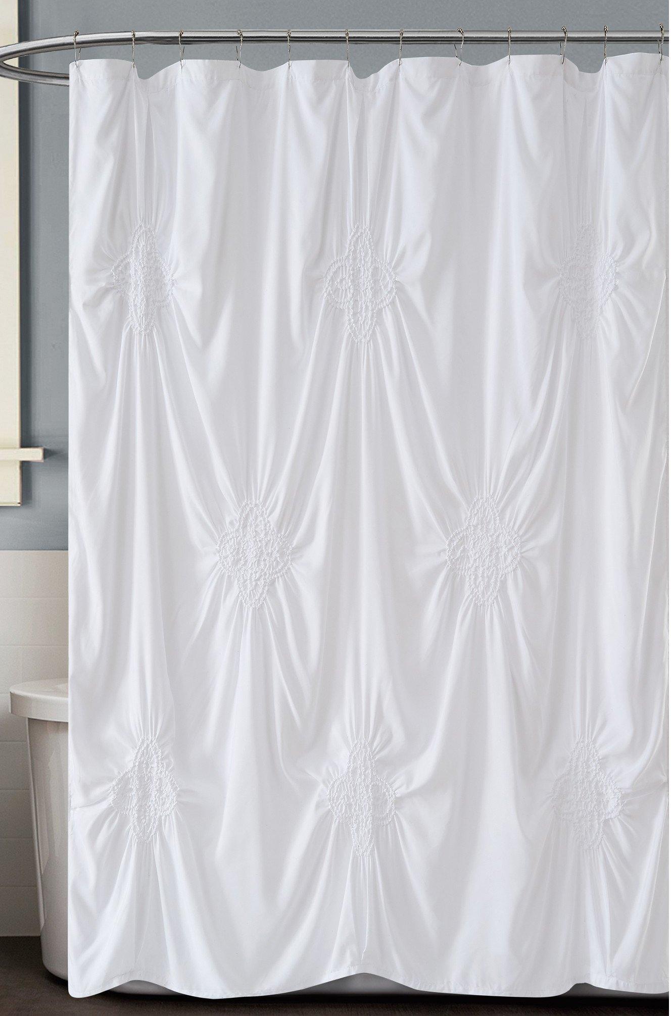 Photos - Other sanitary accessories Christian Siriano NY Georgia Rouched Shower Curtain