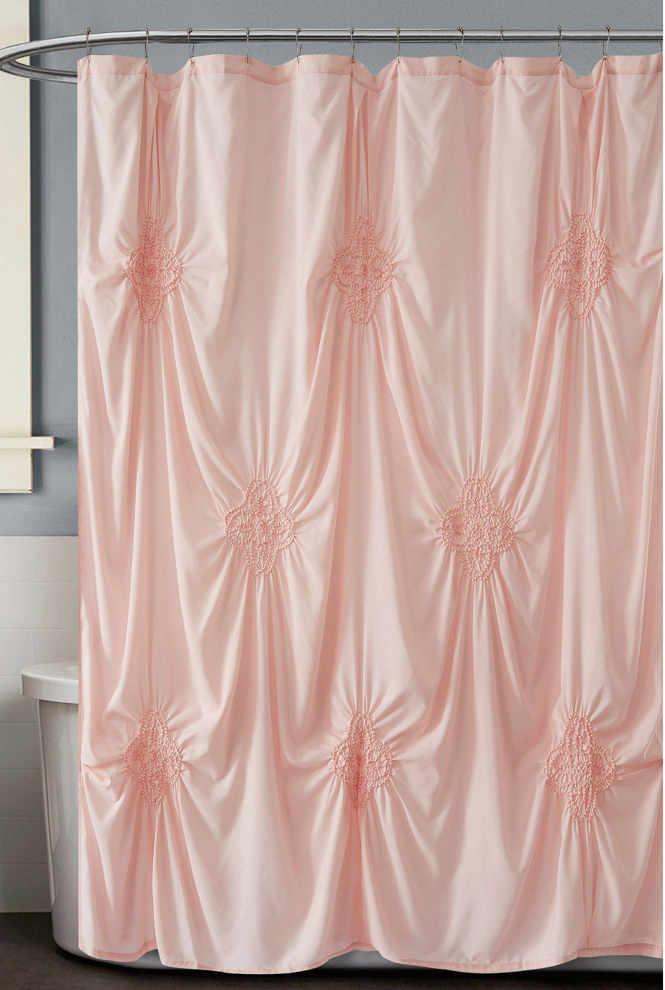 Christian Siriano NY Georgia Rouched Shower Curtain