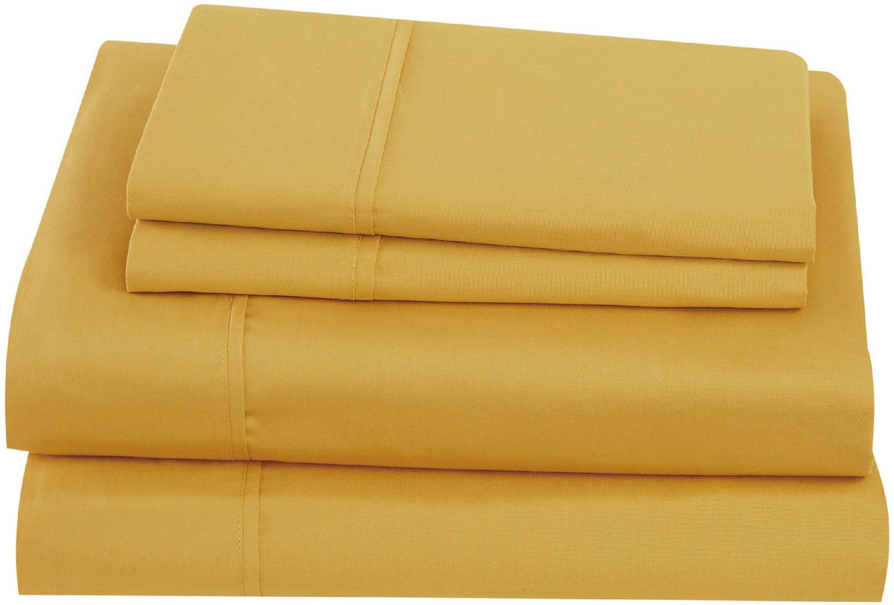 Solid Cotton Percale Sheet Set