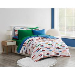 Crayola Serpentine Stripe Comforter Set