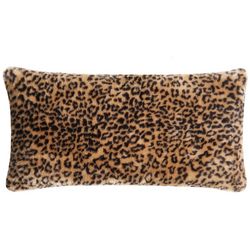 Christian Siriano NY Tahiti Cheetah Fur Bolster Pillow