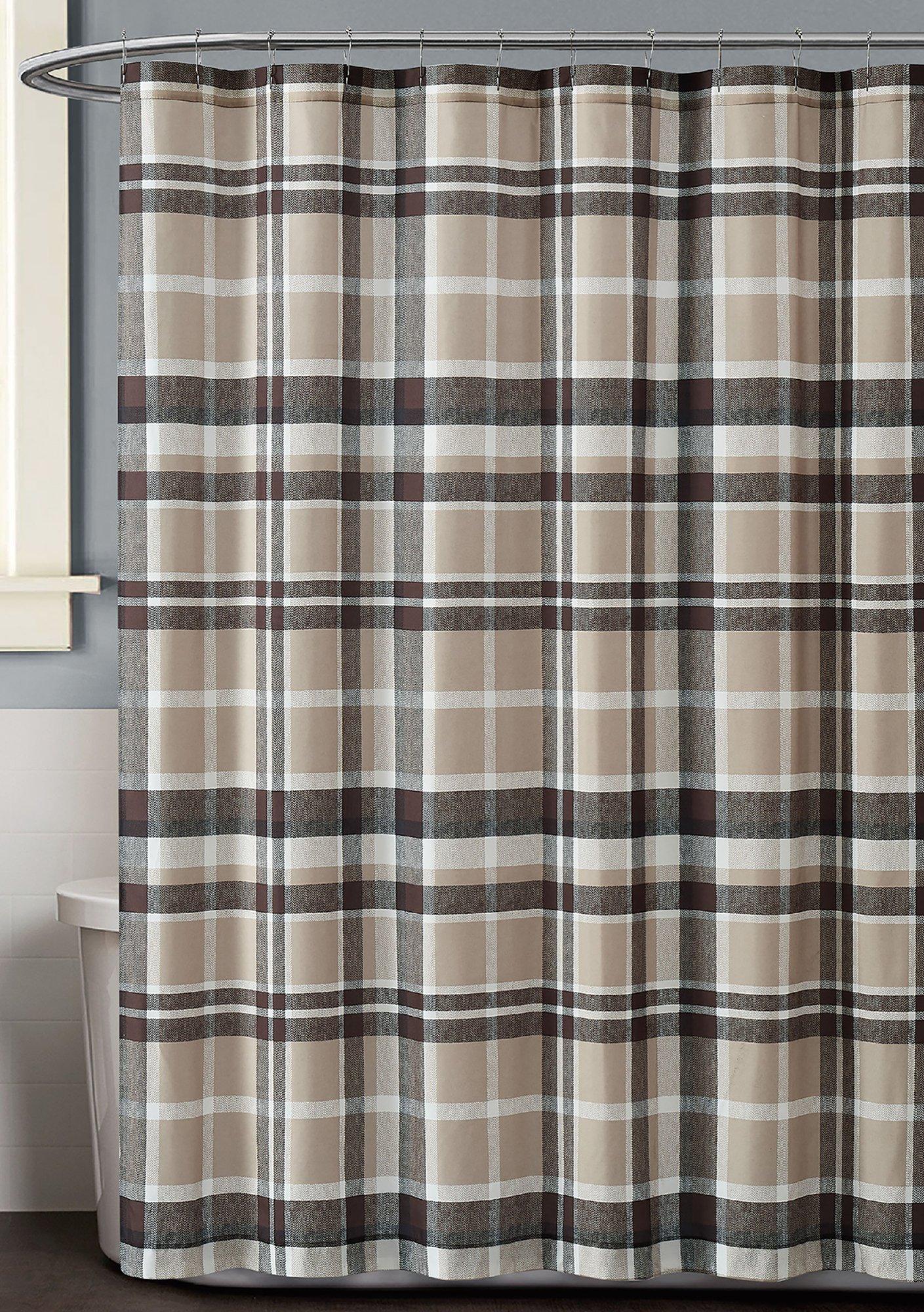 Photos - Other sanitary accessories Truly Soft Paulette Plaid Shower Curtain