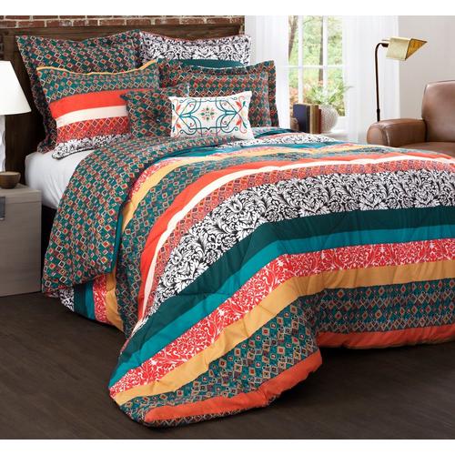 Triangle Home Fashions Boho Stripe Comforter Set