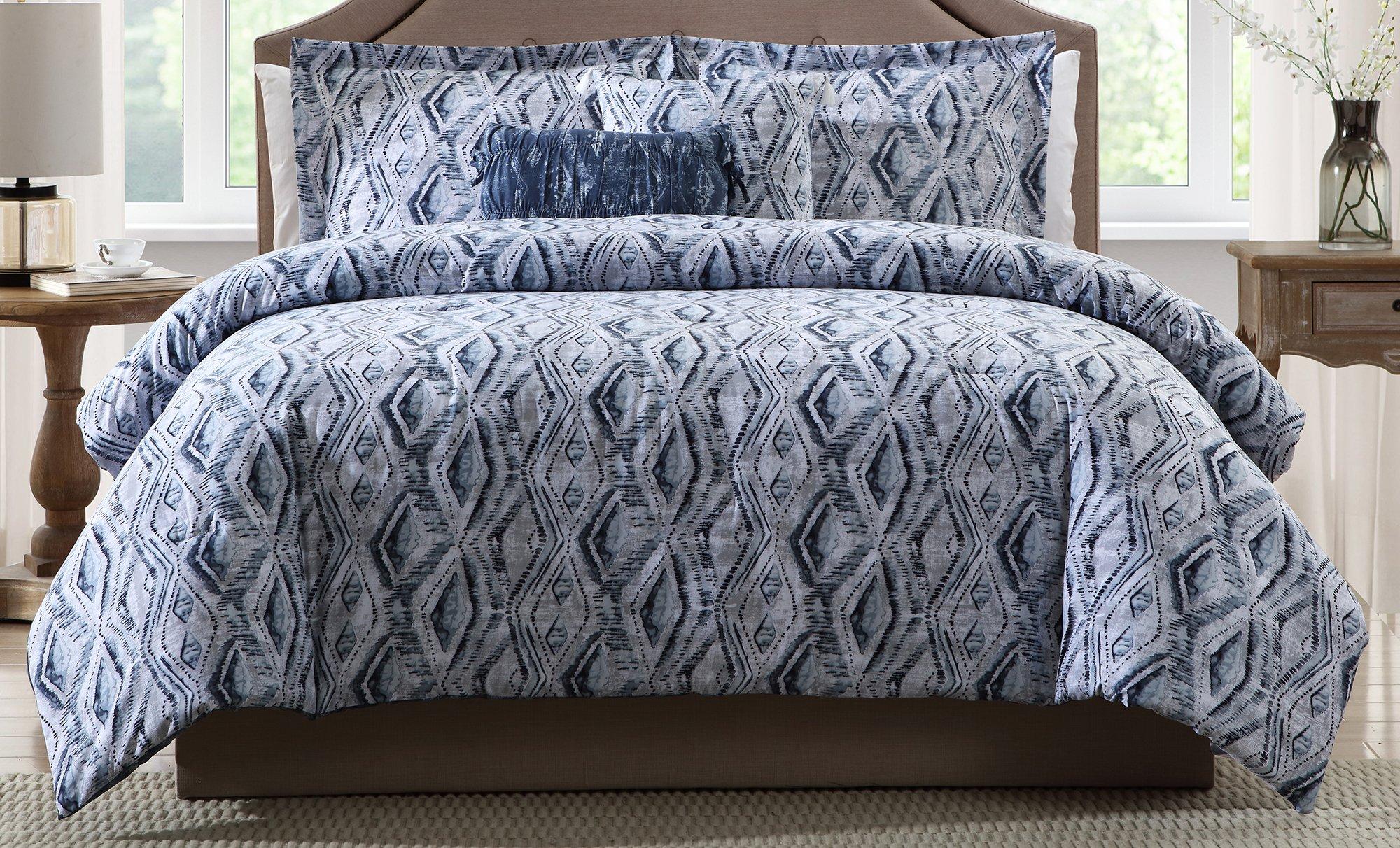 Morgan Home Allyson Blue Ikat 5 Piece Comforter Set Bealls Florida