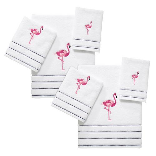 Flamingo Bath Towels