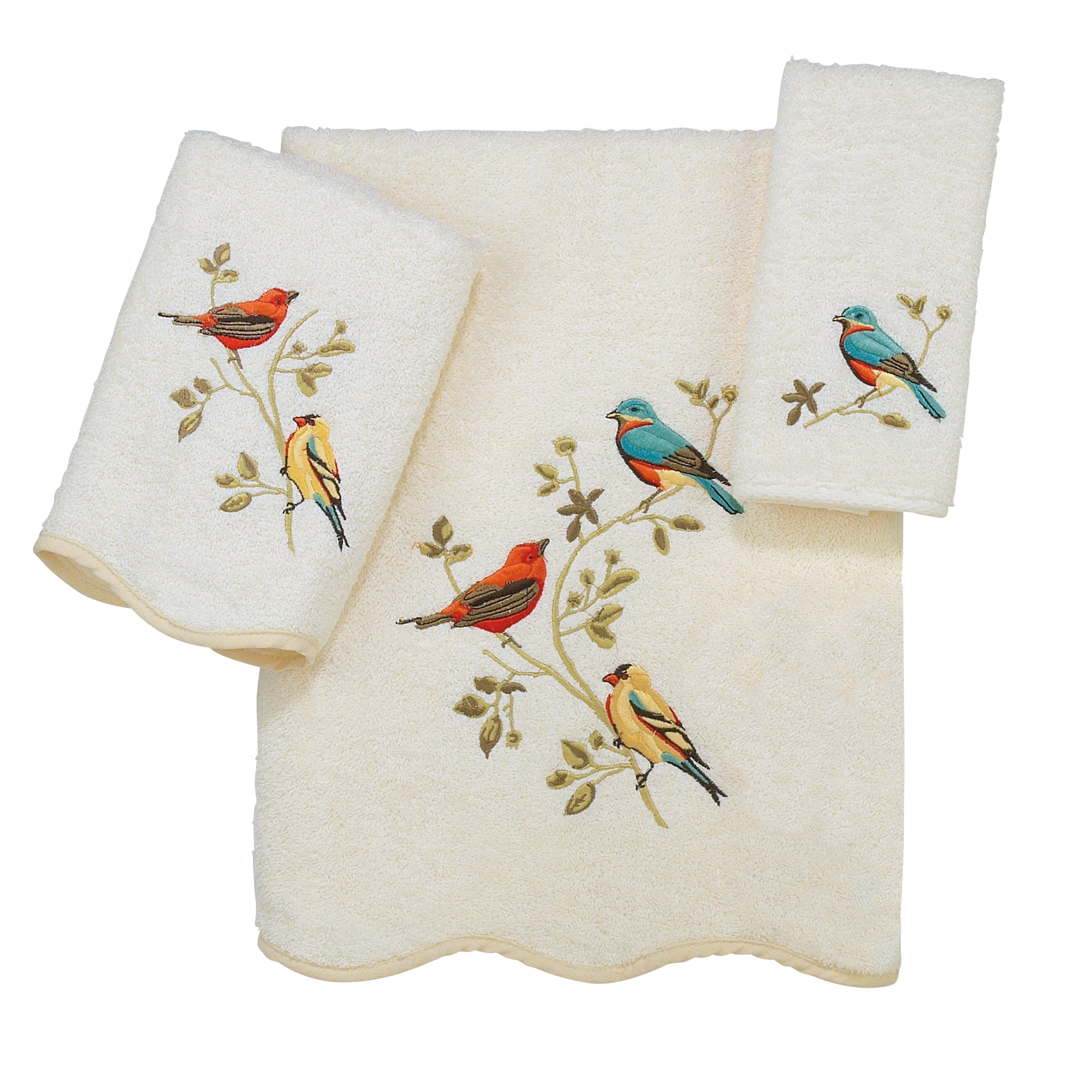 Premier Songbirds Scalloped Towel Collection