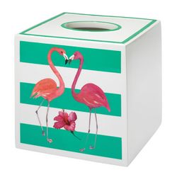 Avanti Flamingo Paradise Tissue Box Cover