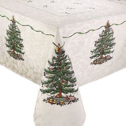 Spode Christmas Tree Green Tablecloth