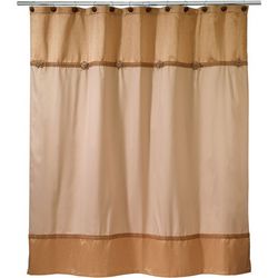 Avanti Braided Medallion Shower Curtain