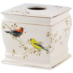Avanti Gilded Birds Tissue Box Cover