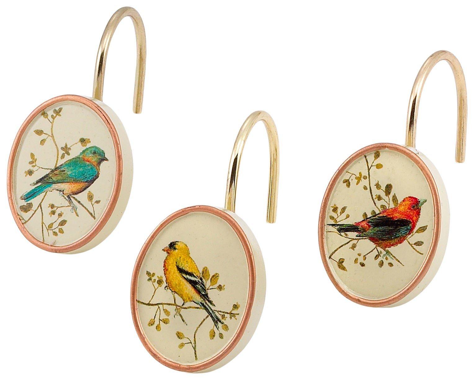 Avanti Gilded Birds 12 Pc Shower Curtain Hooks Bealls Florida