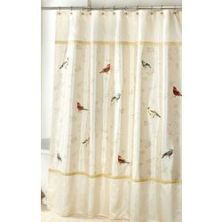 Avanti Gilded Birds Shower Curtain