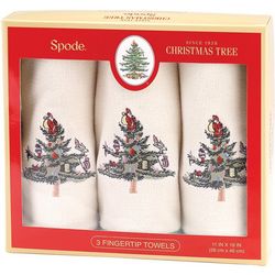 Spode Christmas Tree 3-pc. Fingertip Towel Set