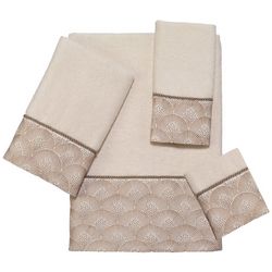 Avanti Deco Shell Ivory Towel Collection