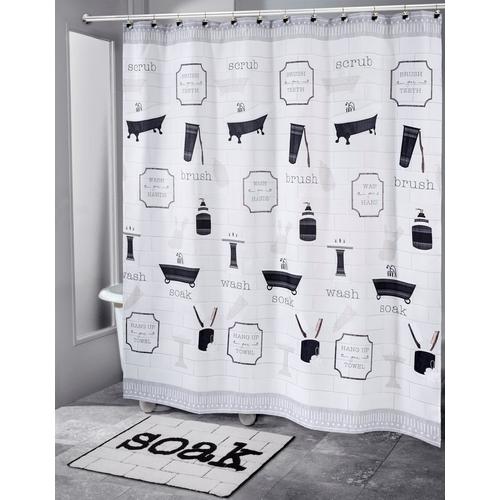 Avanti Bath Icons Shower Curtain