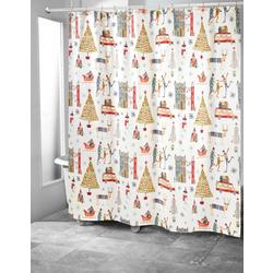 Holiday Town Shower Curtain