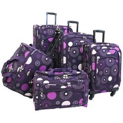 American Flyer 5-pc. Fireworks Spinner Luggage Set