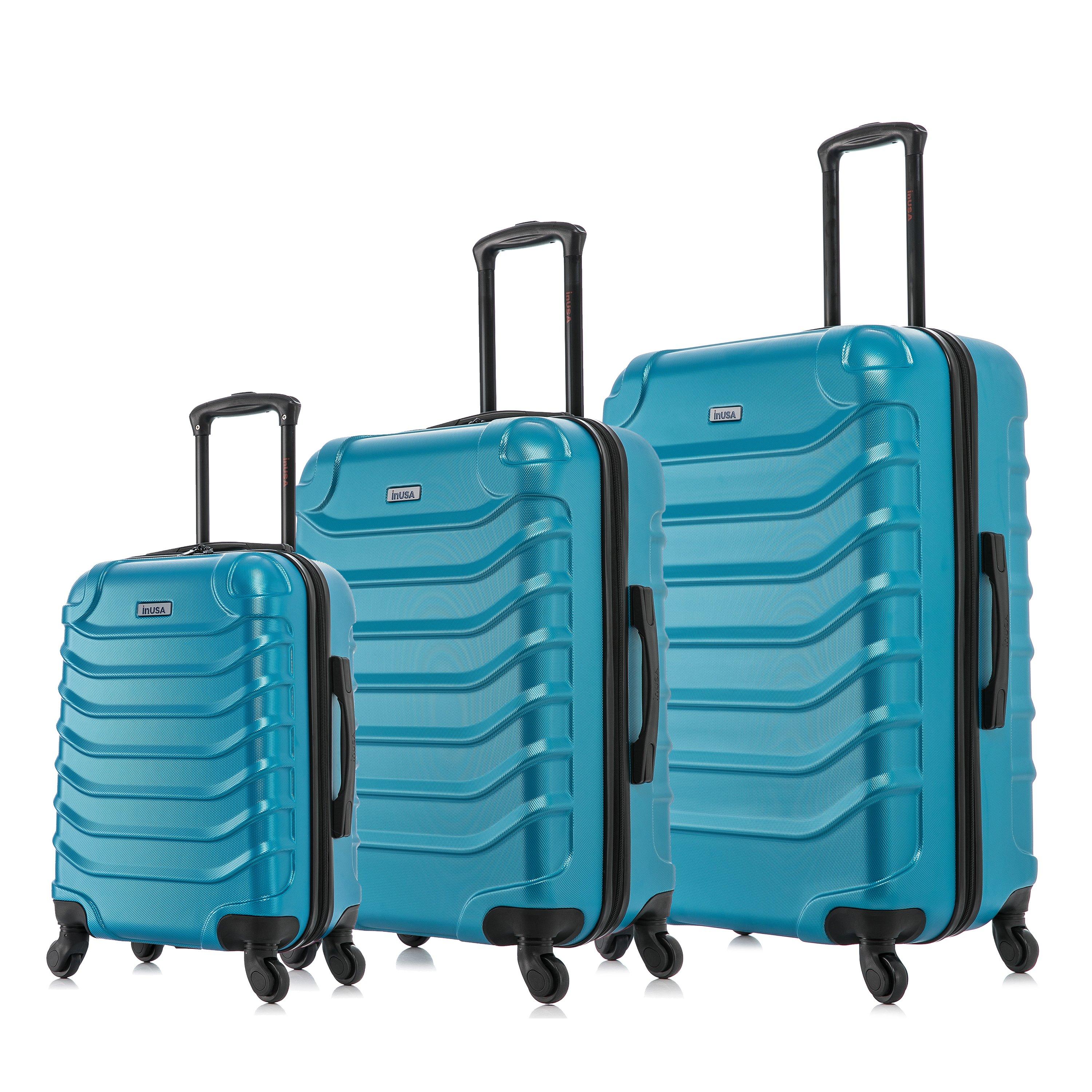 INUSA Endurance Hardside Lightweight Spin 3 pc Luggage Set