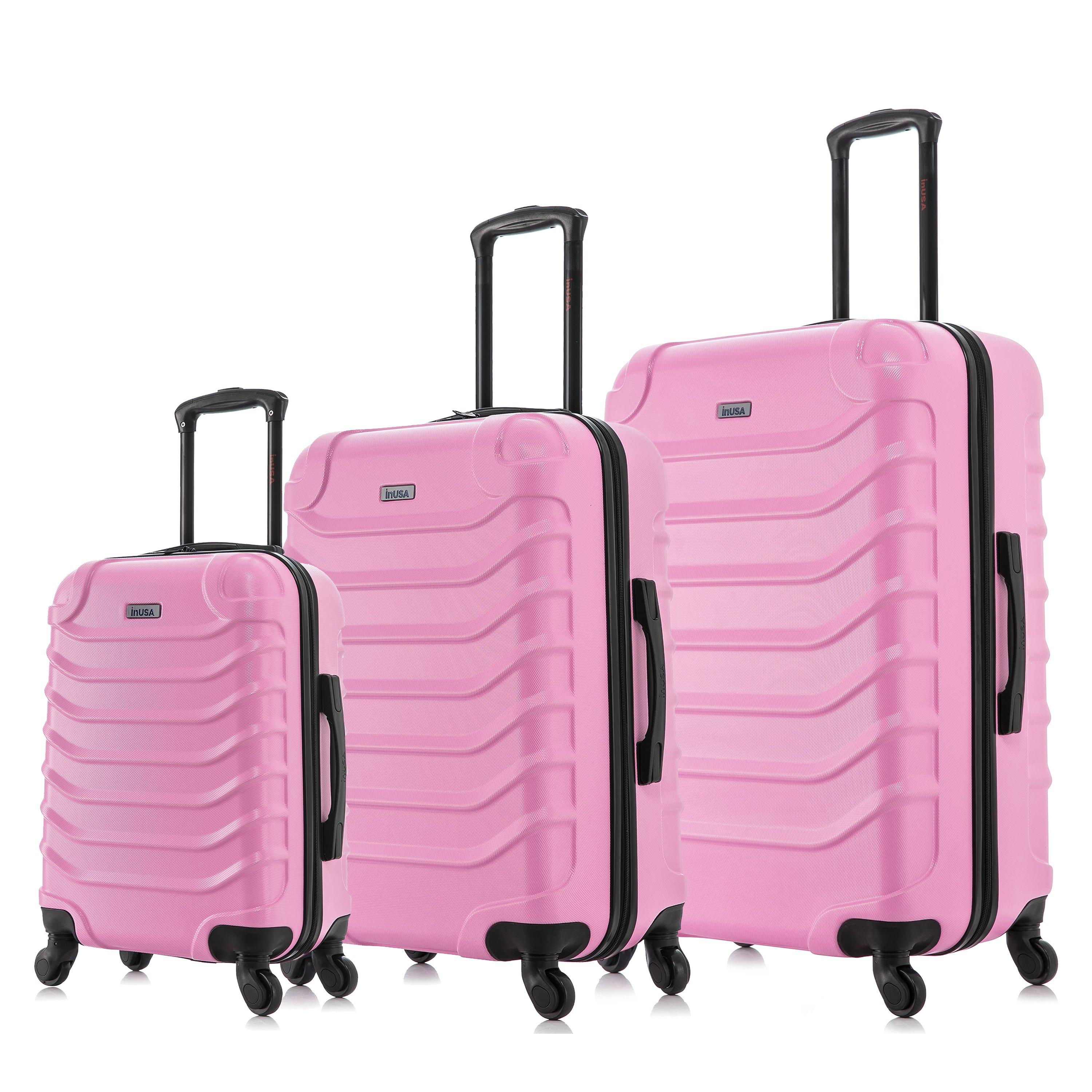 Photos - Suitcase / Backpack Cover InUSA Endurance Hardside Lightweight Spin 3 pc Luggage Set 