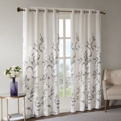 Madison Park Cecily Burnout Printed Window Panel