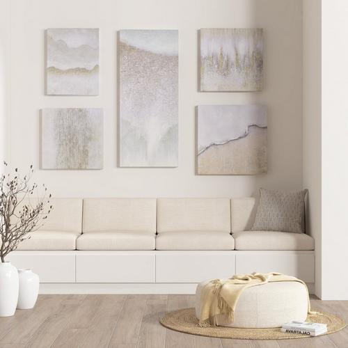 Natural Essence Abstract 5-piece Gallery Canvas Wall Art