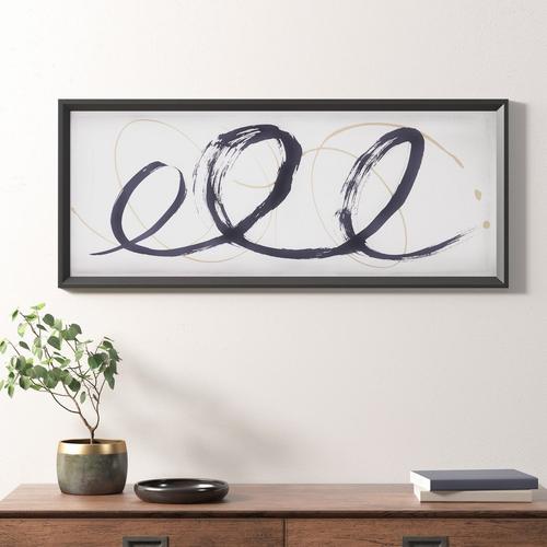 Madison Park Abstract Ambit Framed Glass Wall Art