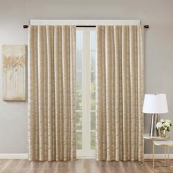 Cassius Jacquard Lined Total Blackout Curtain Panel
