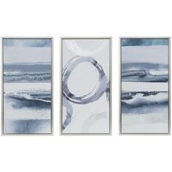 Grey Surrounding 3-pc. Framed Canvas Wall Art