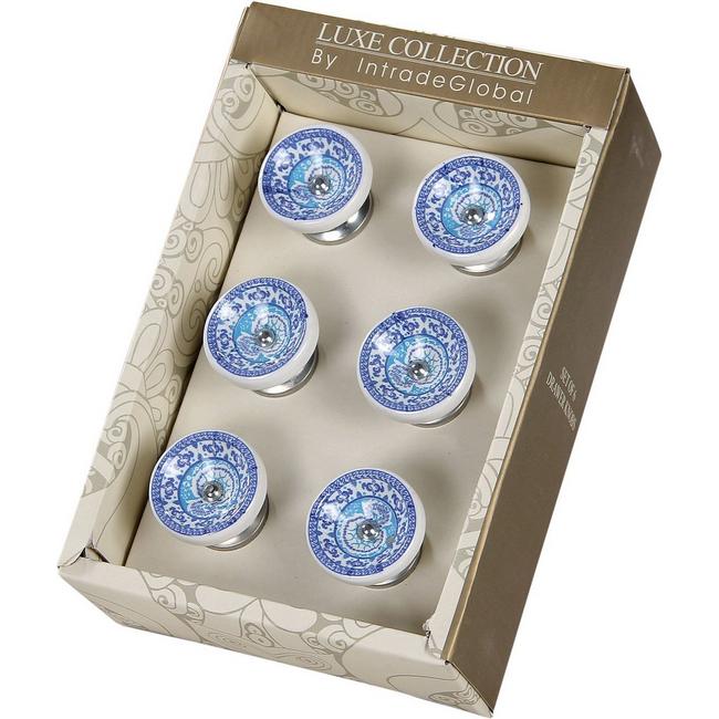 Intrade Global Birch Cabinet 6 Pc Blue Novelty Knobs Bealls Florida