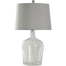 StyleCraft Seeded Glass Table Lamp