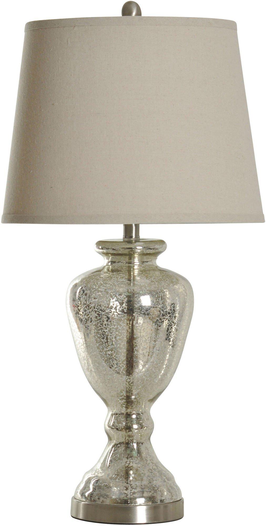 stylecraft mercury glass table lamp