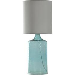 Tall Seeded Glass Table Lamp