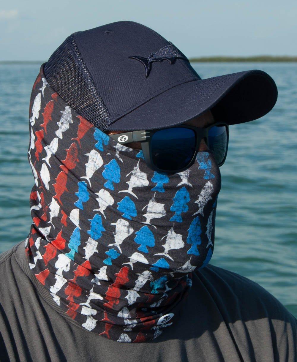 Flying Fisherman Mens Fish Flag Sunbandit Face Mask