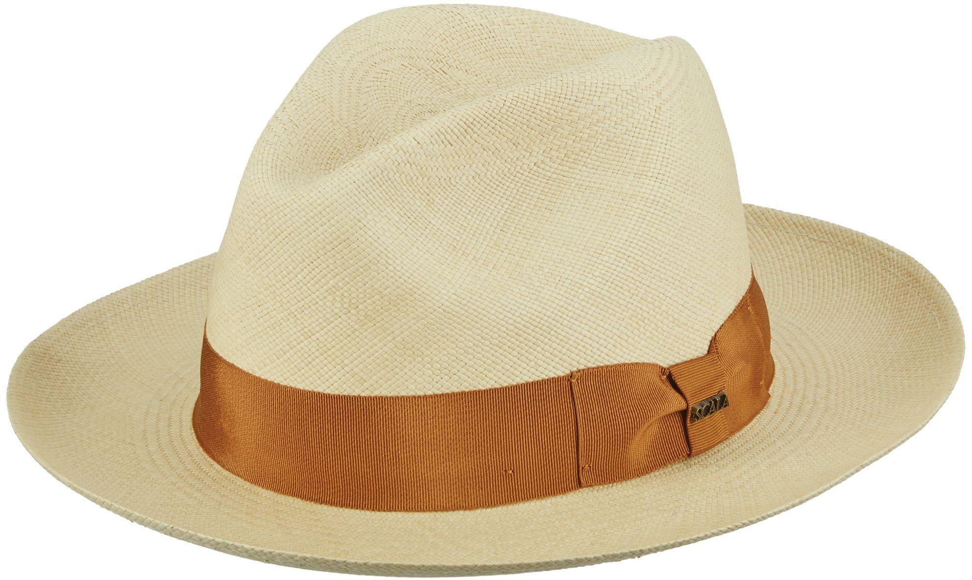 scala men's panama gambler hat