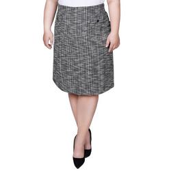 Womens Slim Double Knit Skirt