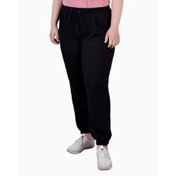 NY Collection Womens Plus Size Long Elastic Waist Pants