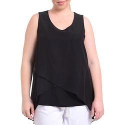 NY Collection Plus Solid Sleeveless Top