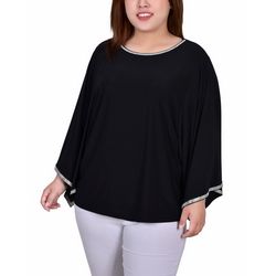NY Collection Plus Long Batwing Top