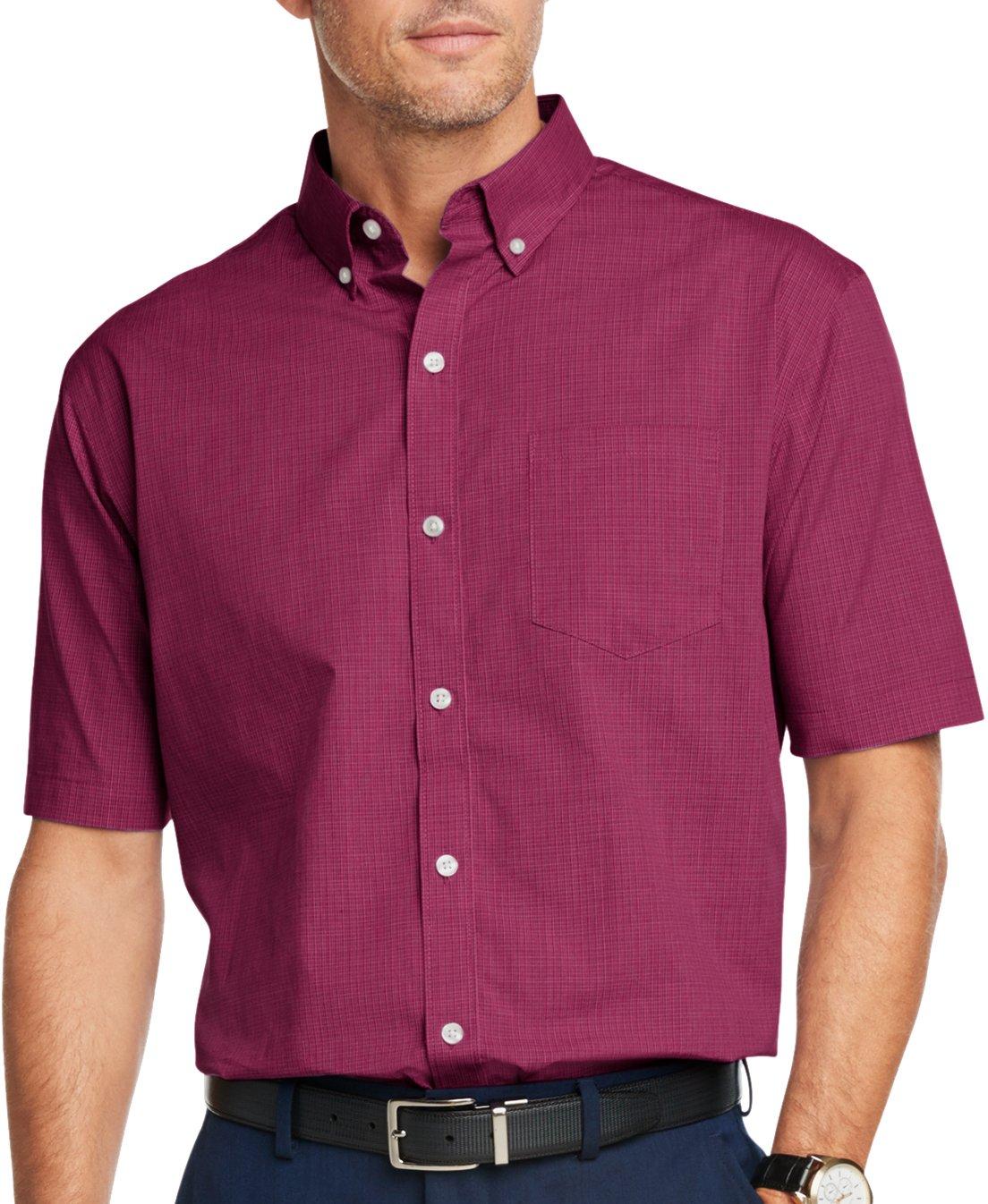 HANA+DORA Men Loose Tops Blouses Floral Printed Short Sleeve Button Down Shirts