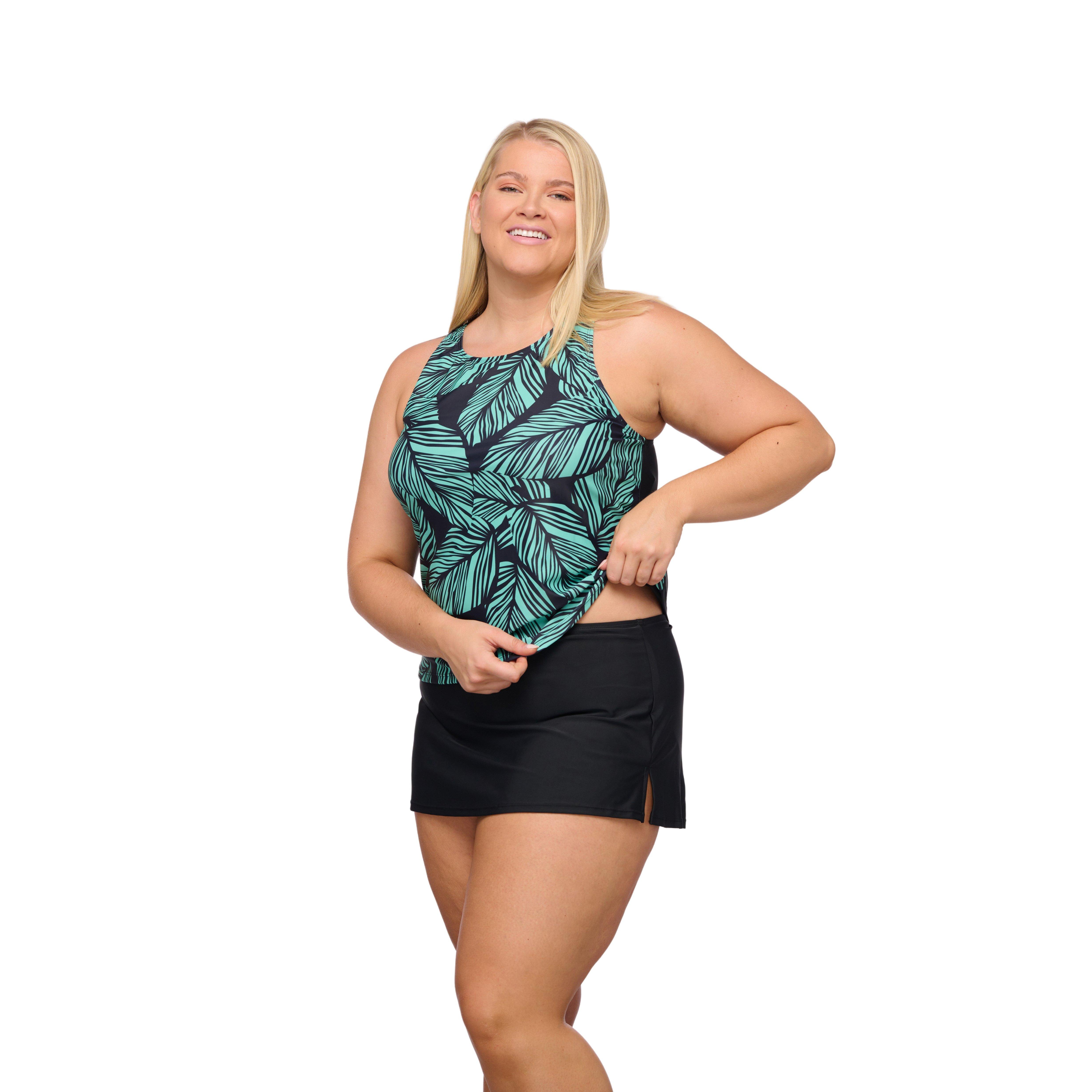 Plus Bonita Springs Jade Jungle Skirtini Set