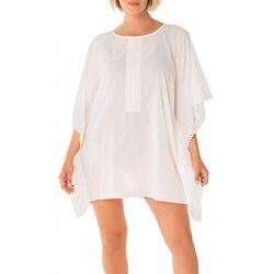 Take Cover Womens Scoop Neck Lace Kaftan Cover-Up
