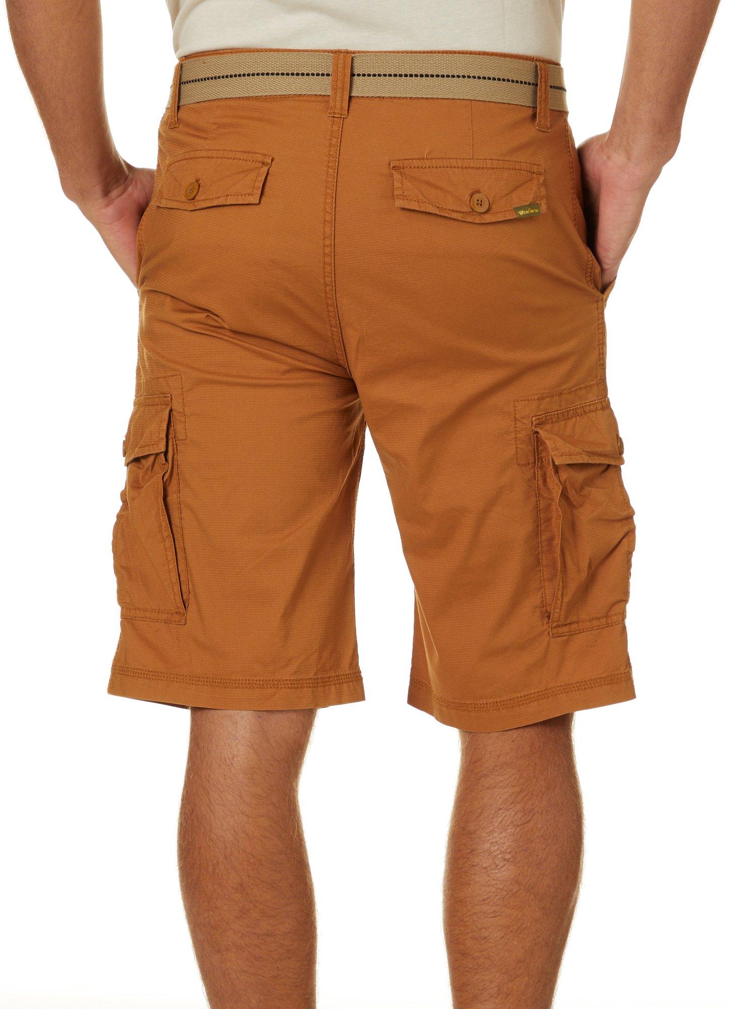 wrangler men's ripstop cargo shorts