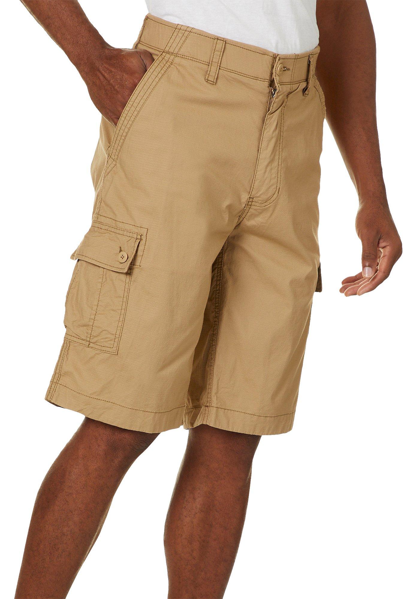 Wearfirst Mens Solid Ripstop Comfort Waist Cargo Shorts Bealls