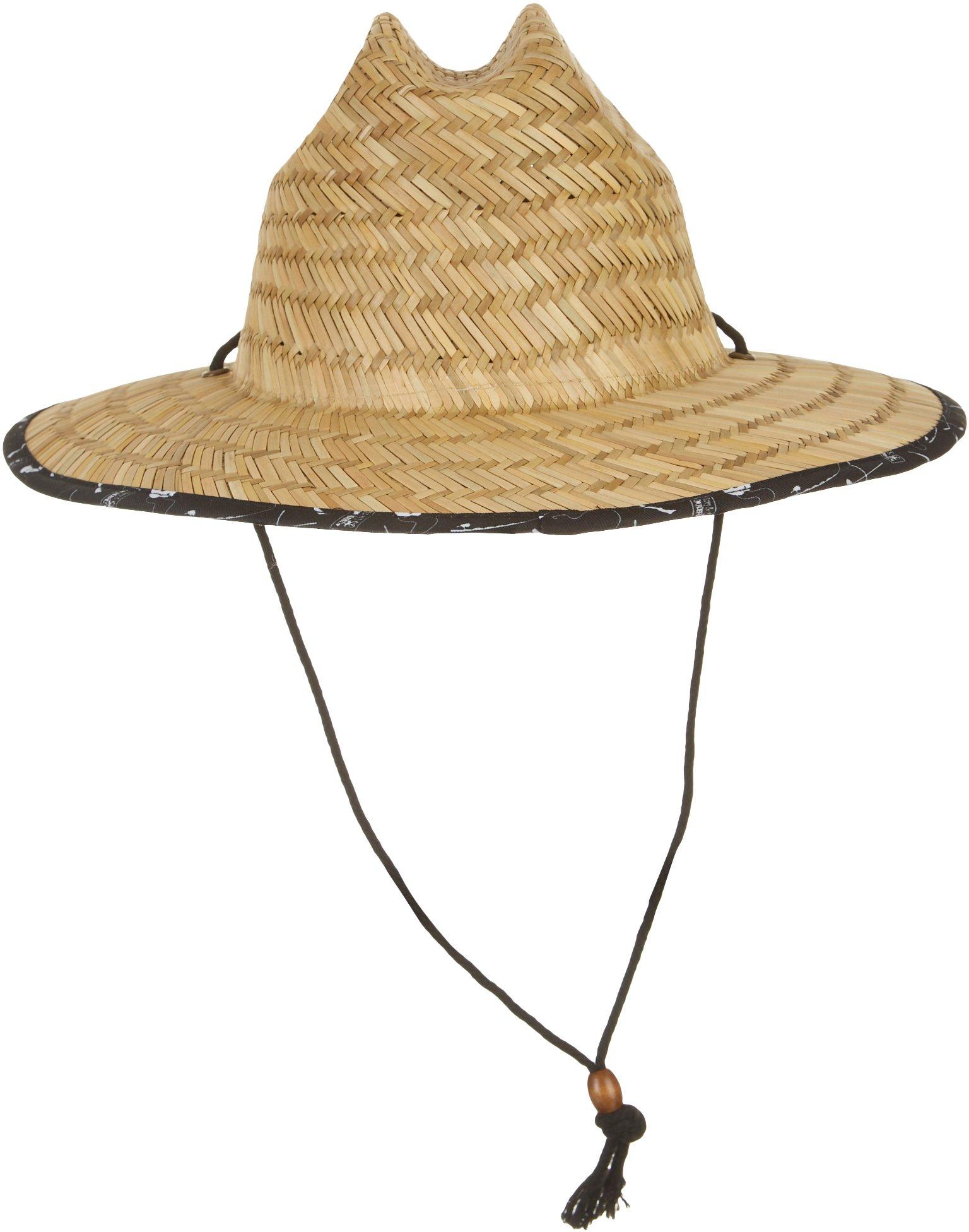 Grey Disorderly Mens Fishing Straw Hat One Size Khaki beige black eBay