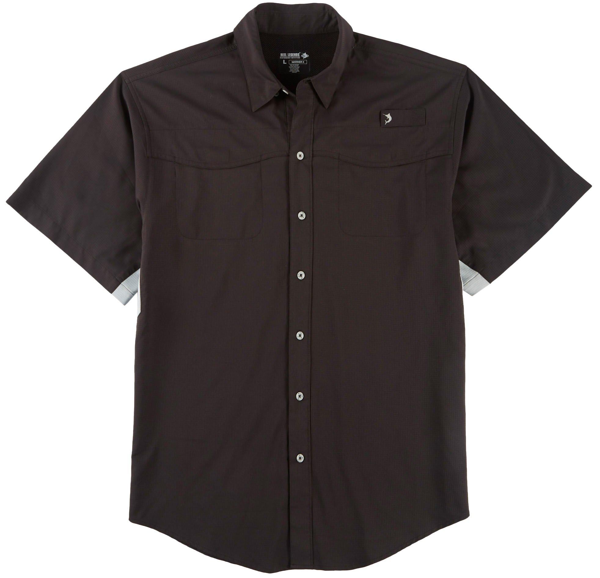 short sleeve black shirt mens